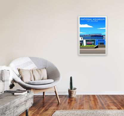 National Aquarium Ireland (Portrait) by Richard O'Neill A2 Oak Frame