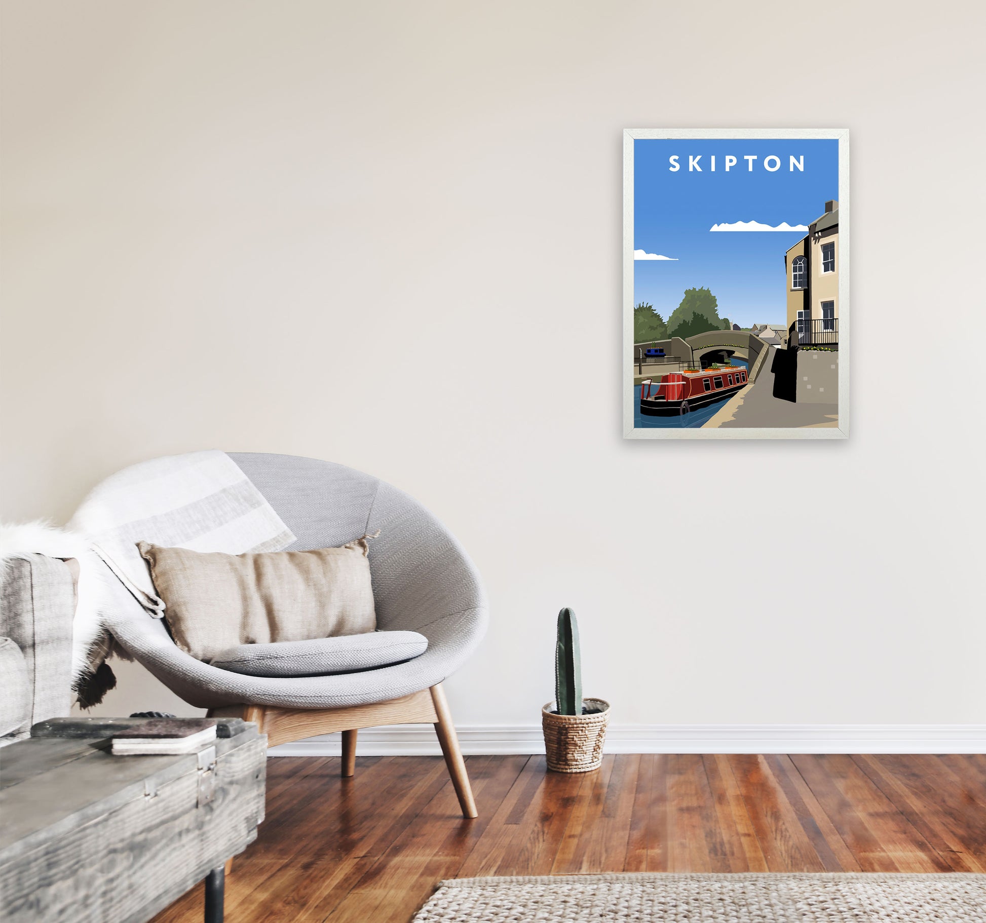 Skipton2 Portrait by Richard O'Neill A2 Oak Frame