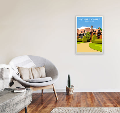 Dorney Court Art Print by Richard O'Neill A2 Oak Frame