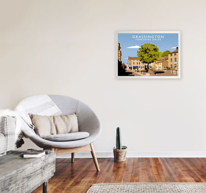 Grassington Yorkshire Dales Art Print by Richard O'Neill A2 Oak Frame