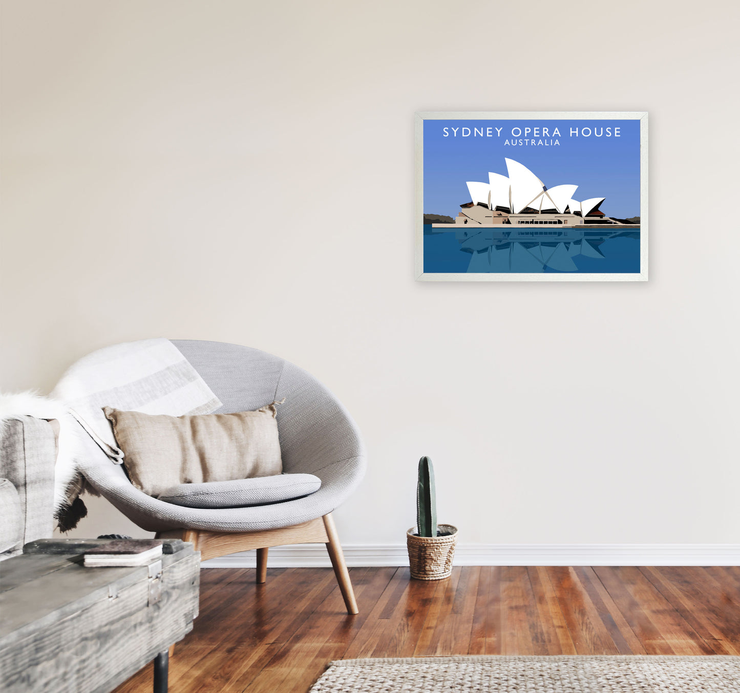 Sydney Opera House Australia Framed Digital Art Print by Richard O'Neill A2 Oak Frame