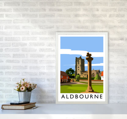 Aldbourne portrait by Richard O'Neill A2 Oak Frame
