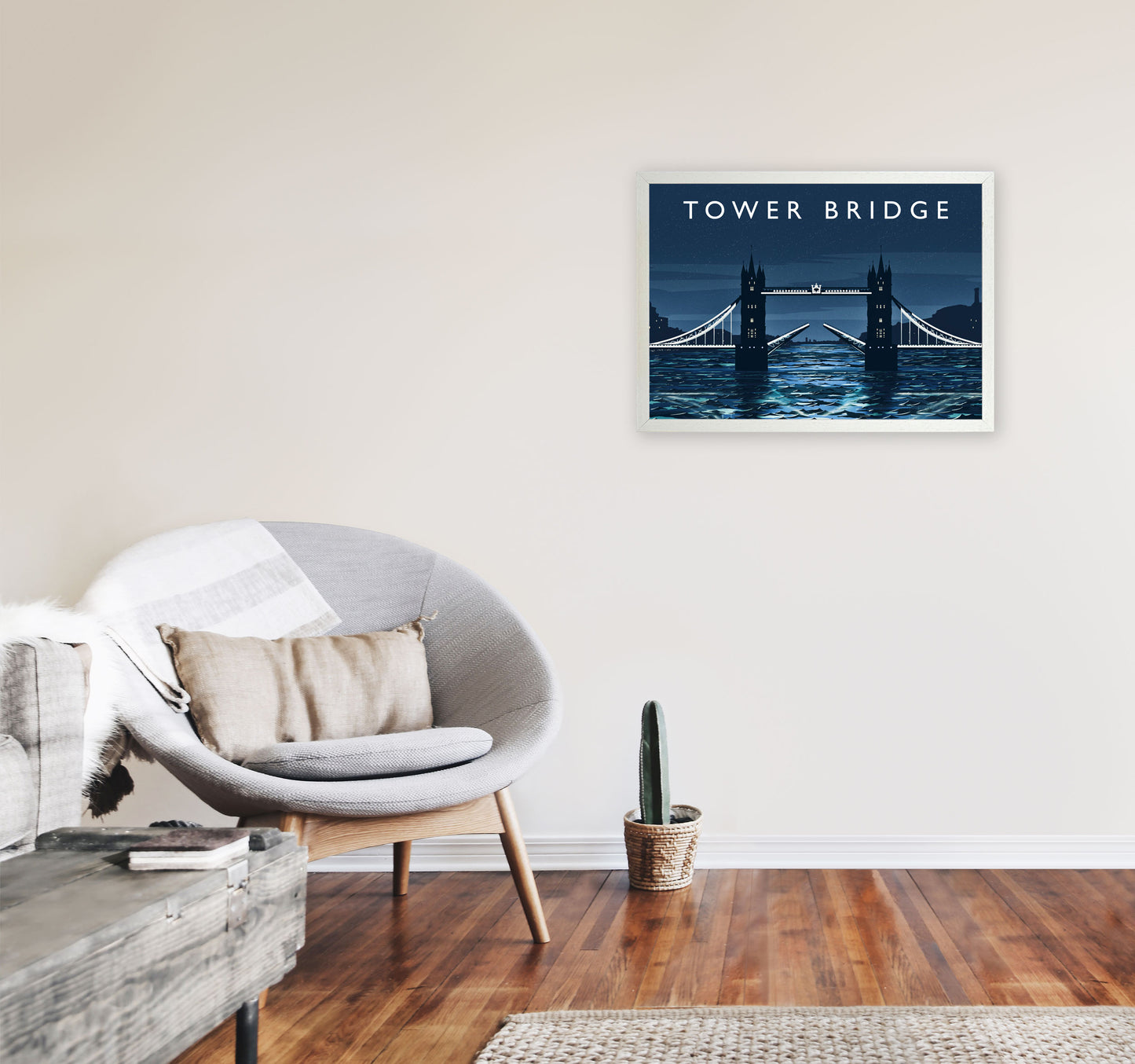 Tower Bridge by Richard O'Neill A2 Oak Frame