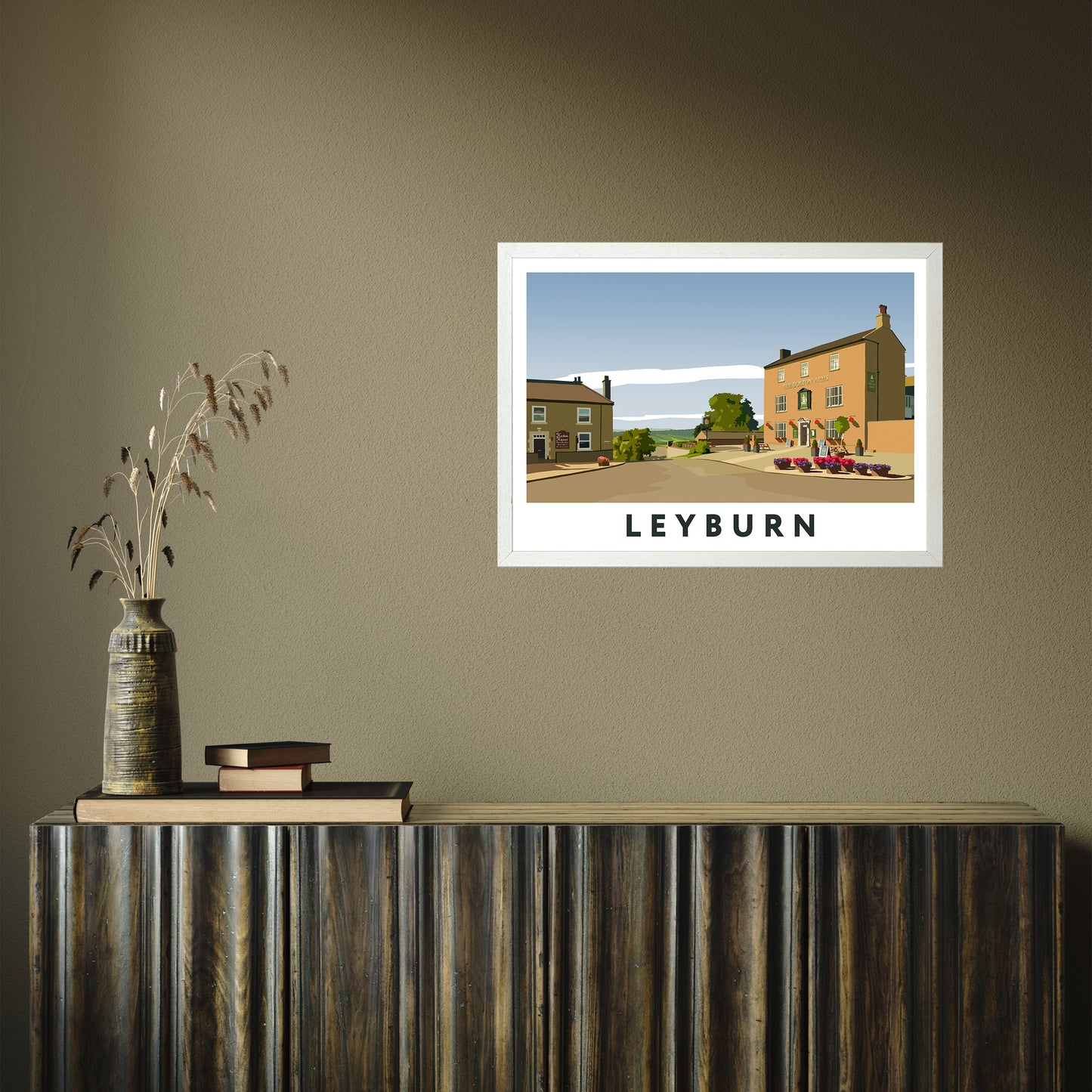 Leyburn 4 by Richard O'Neill A2 White Frame