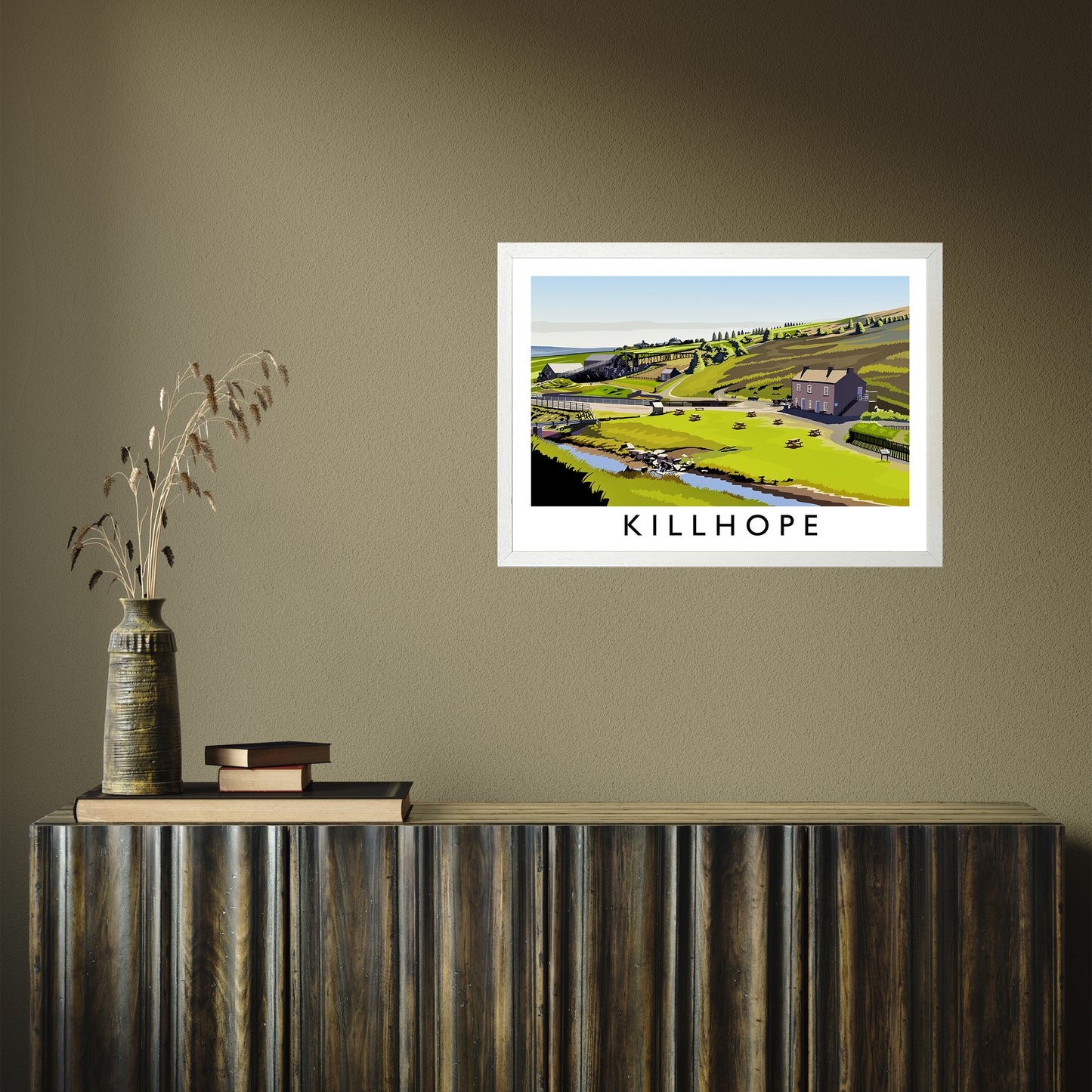 Killhope by Richard O'Neill A2 White Frame