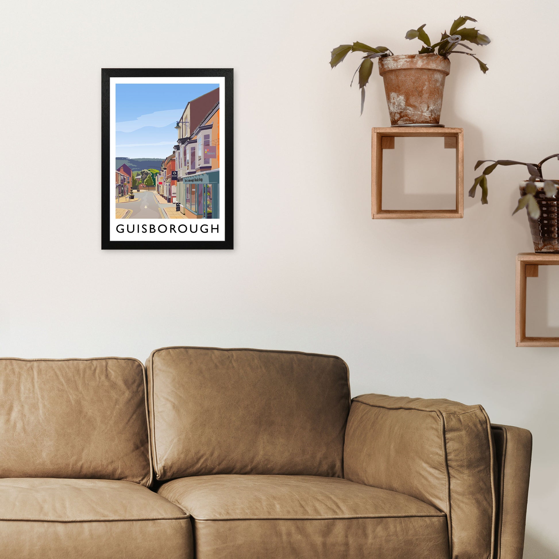 Guisborough 3 Portrait Travel Art Print by Richard O'Neill A3 White Frame