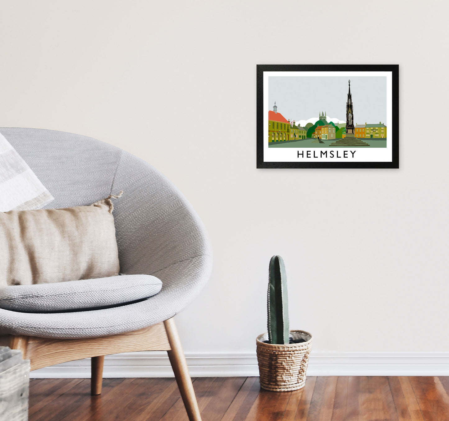 Helmsley Art Print by Richard O'Neill A3 White Frame