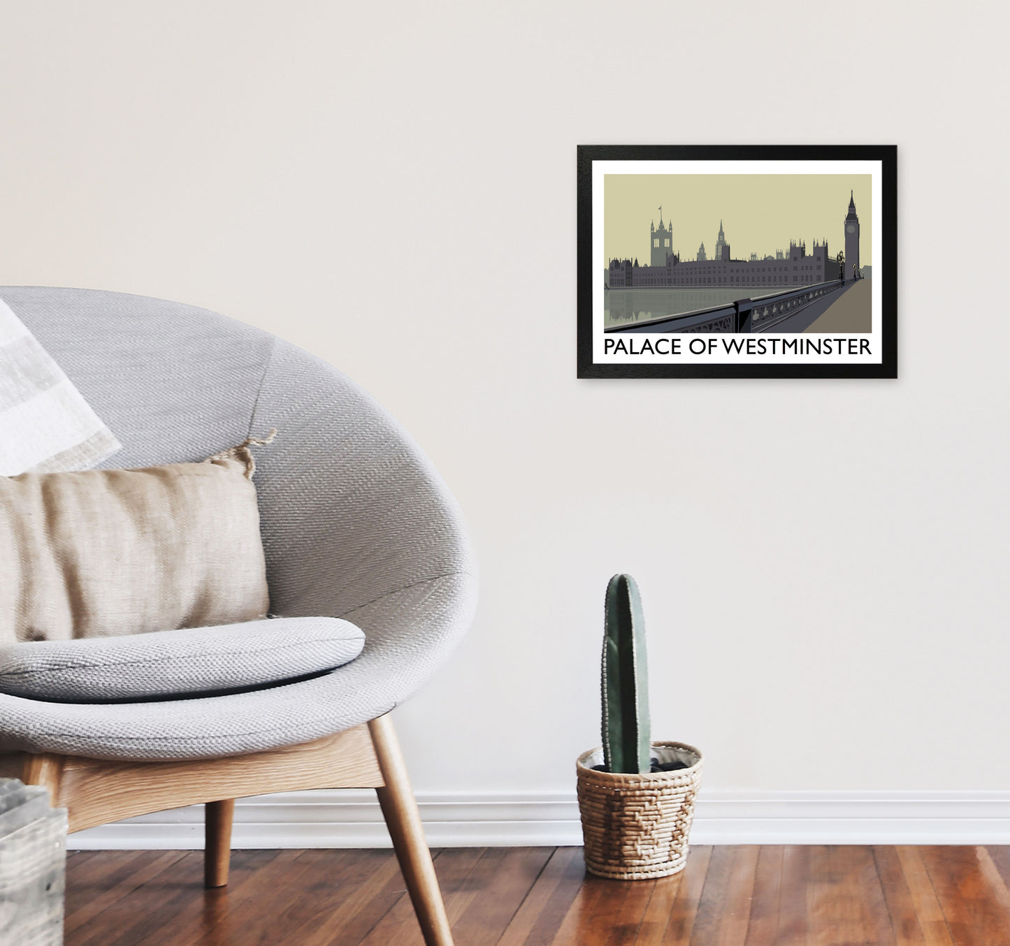 Palace Of Westminster by Richard O'Neill A3 White Frame