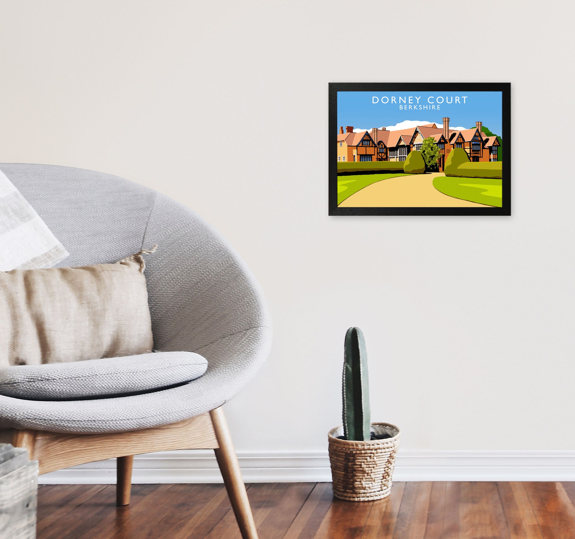 Dorney Court by Richard O'Neill A3 White Frame