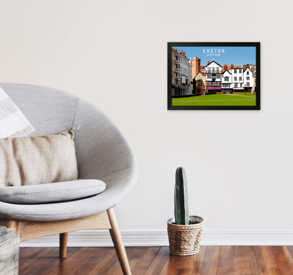 Exeter by Richard O'Neill A3 White Frame