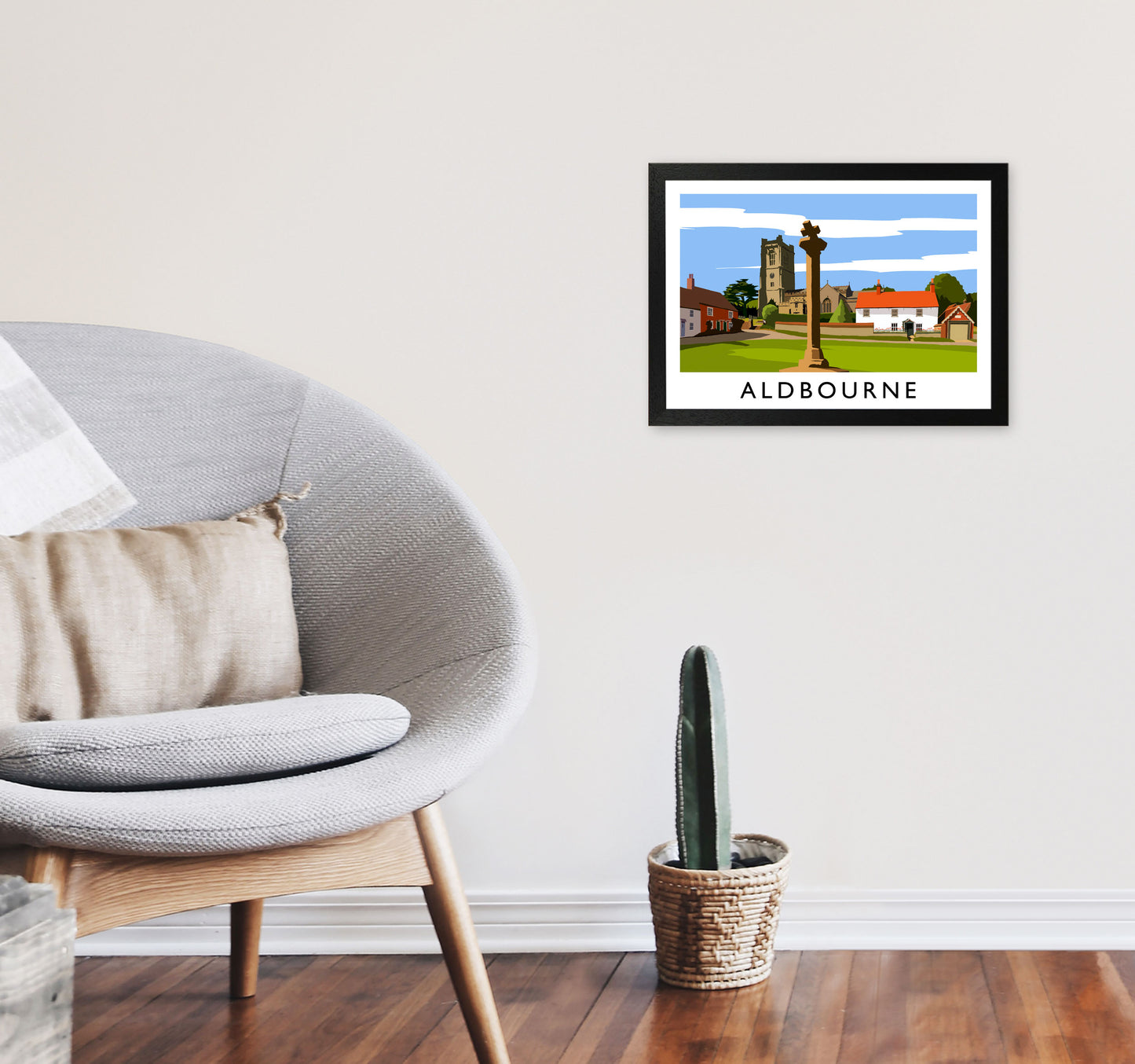 Aldbourne by Richard O'Neill A3 White Frame