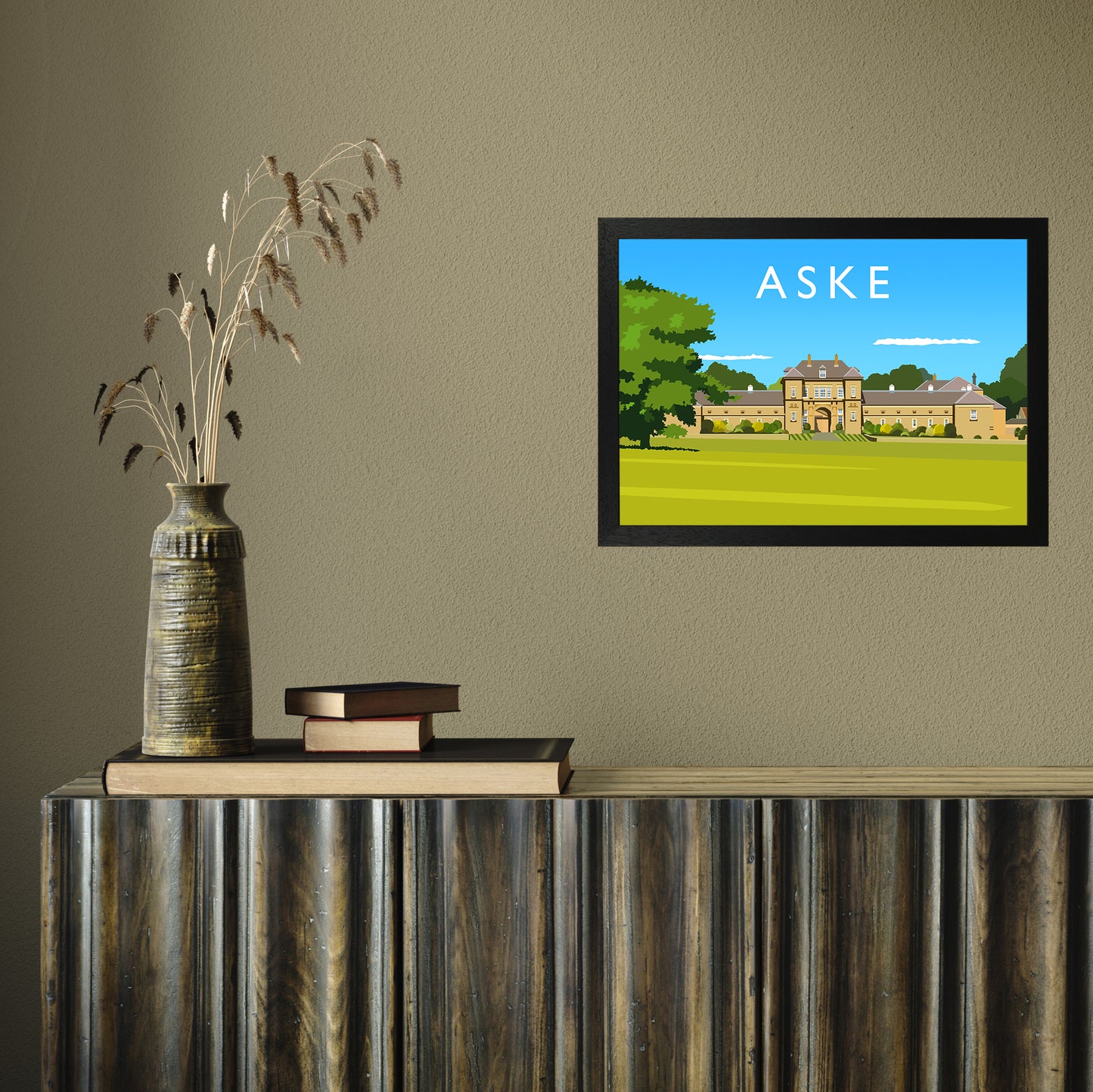 Aske by Richard O'Neill A3 Black Frame