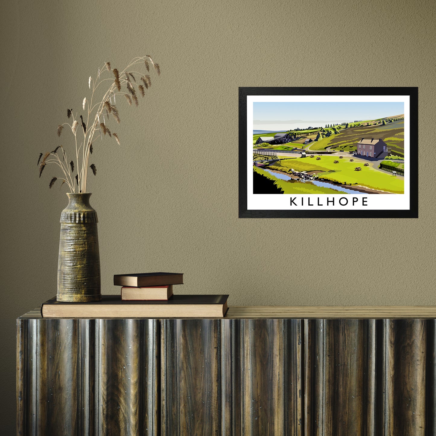 Killhope by Richard O'Neill A3 Black Frame