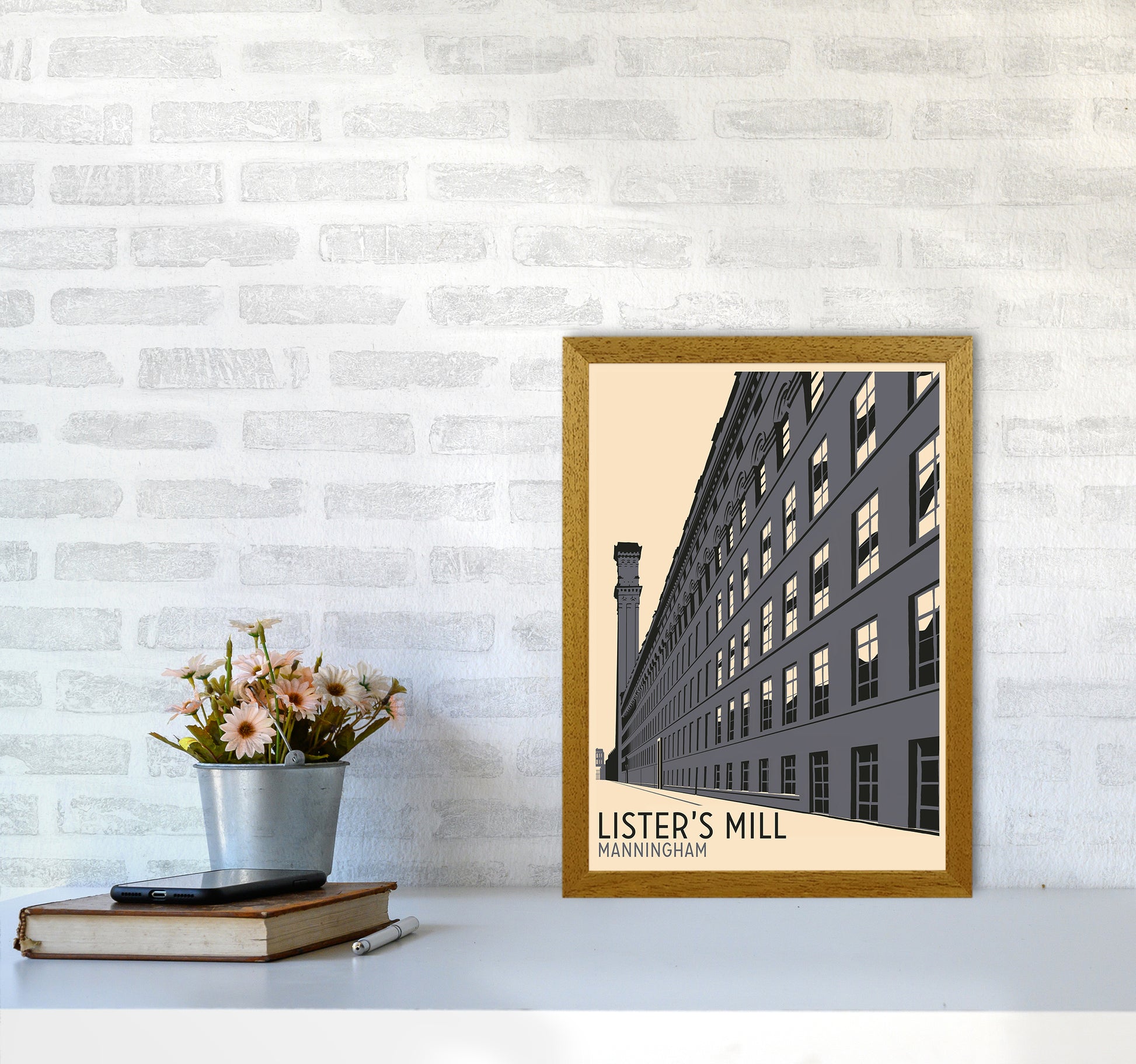 Lister's Mill, Manningham Travel Art Print by Richard O'Neill A3 Print Only