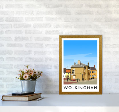 Wolsingham 2 portrait Travel Art Print by Richard O'Neill A3 Print Only