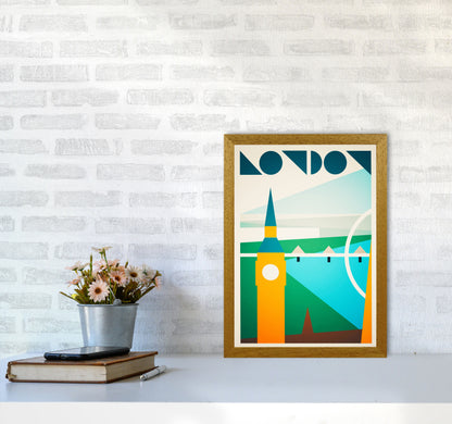 London 5 Travel Art Print by Richard O'Neill A3 Print Only