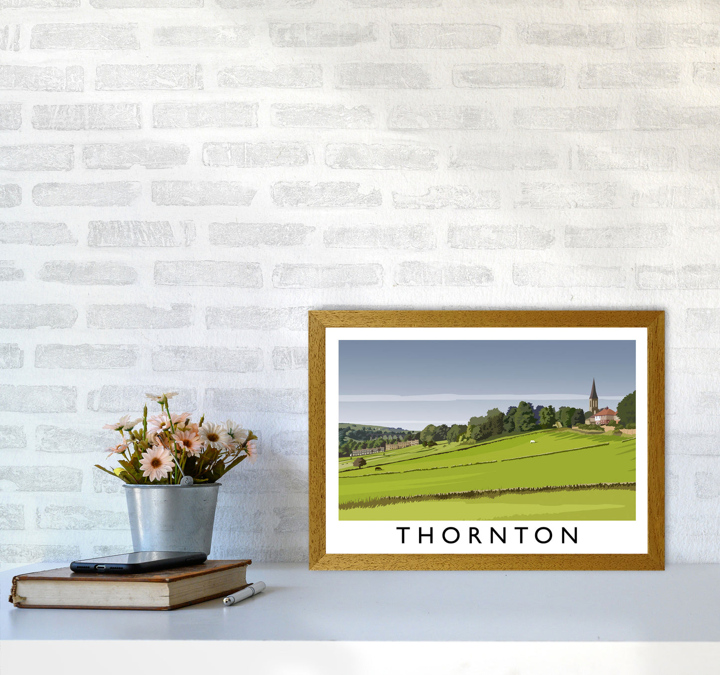 Thornton Travel Art Print by Richard O'Neill A3 Print Only