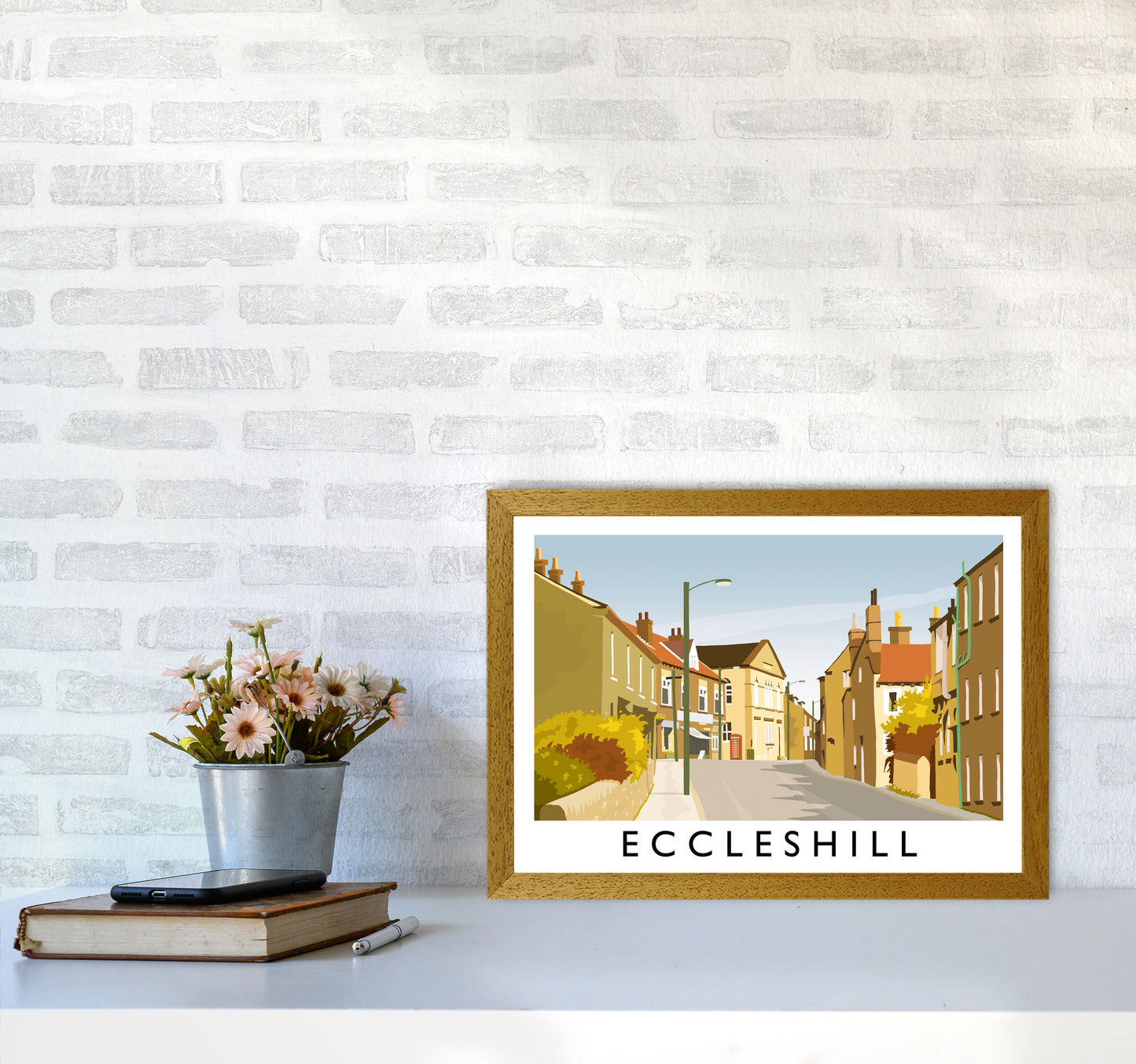 Eccleshill Travel Art Print by Richard O'Neill A3 Print Only