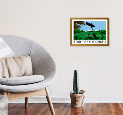 Angel of The North Landscape Framed Digital Art Print by Richard O'Neill A3 Print Only