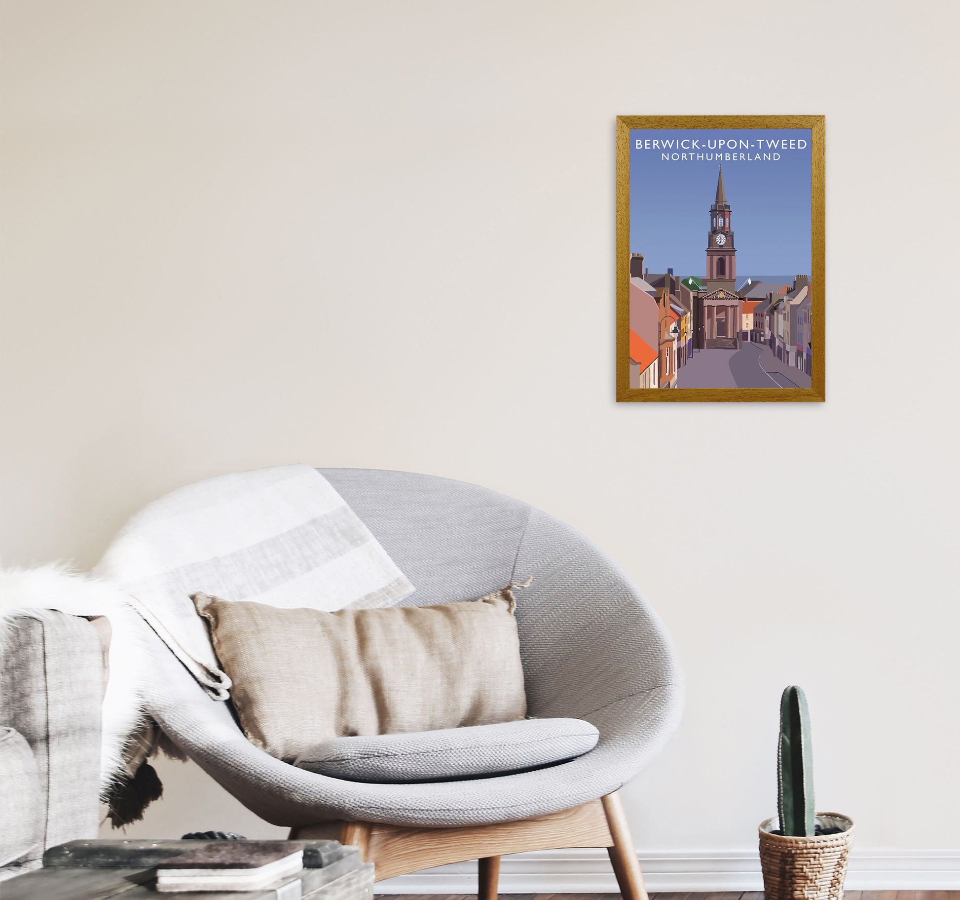 Berwick-Upon-Tweed Northumberland Art Print by Richard O'Neill A3 Print Only