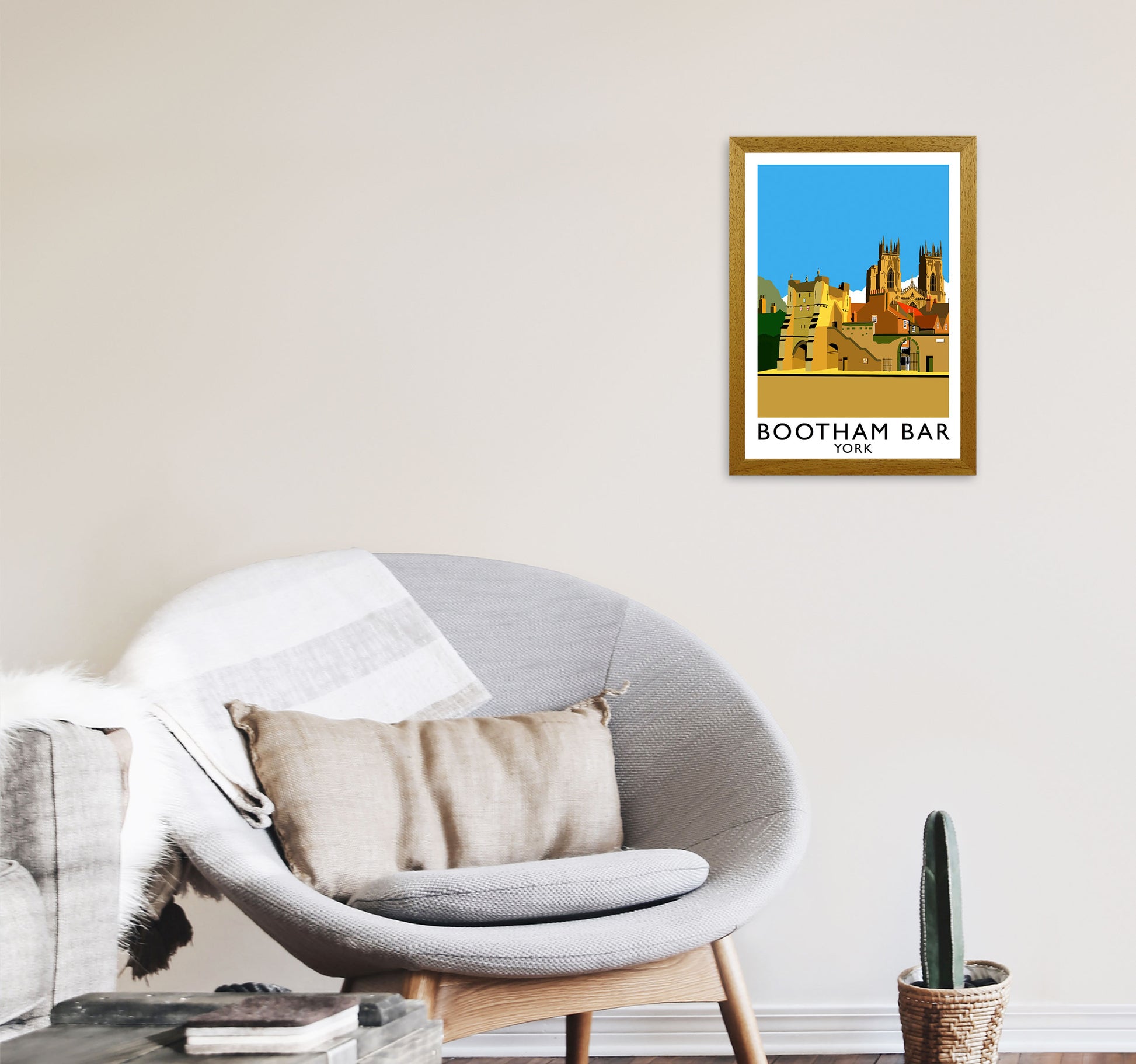 Bootham Bar York Framed Digital Art Print by Richard O'Neill A3 Print Only