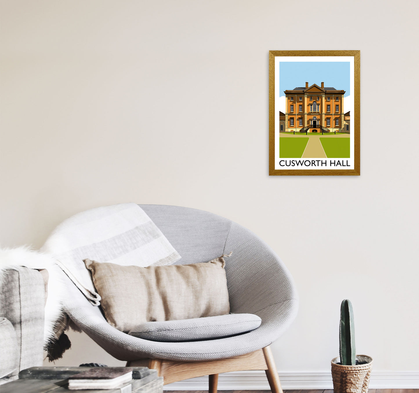 Cusworth Hall Framed Digital Art Print by Richard O'Neill A3 Print Only