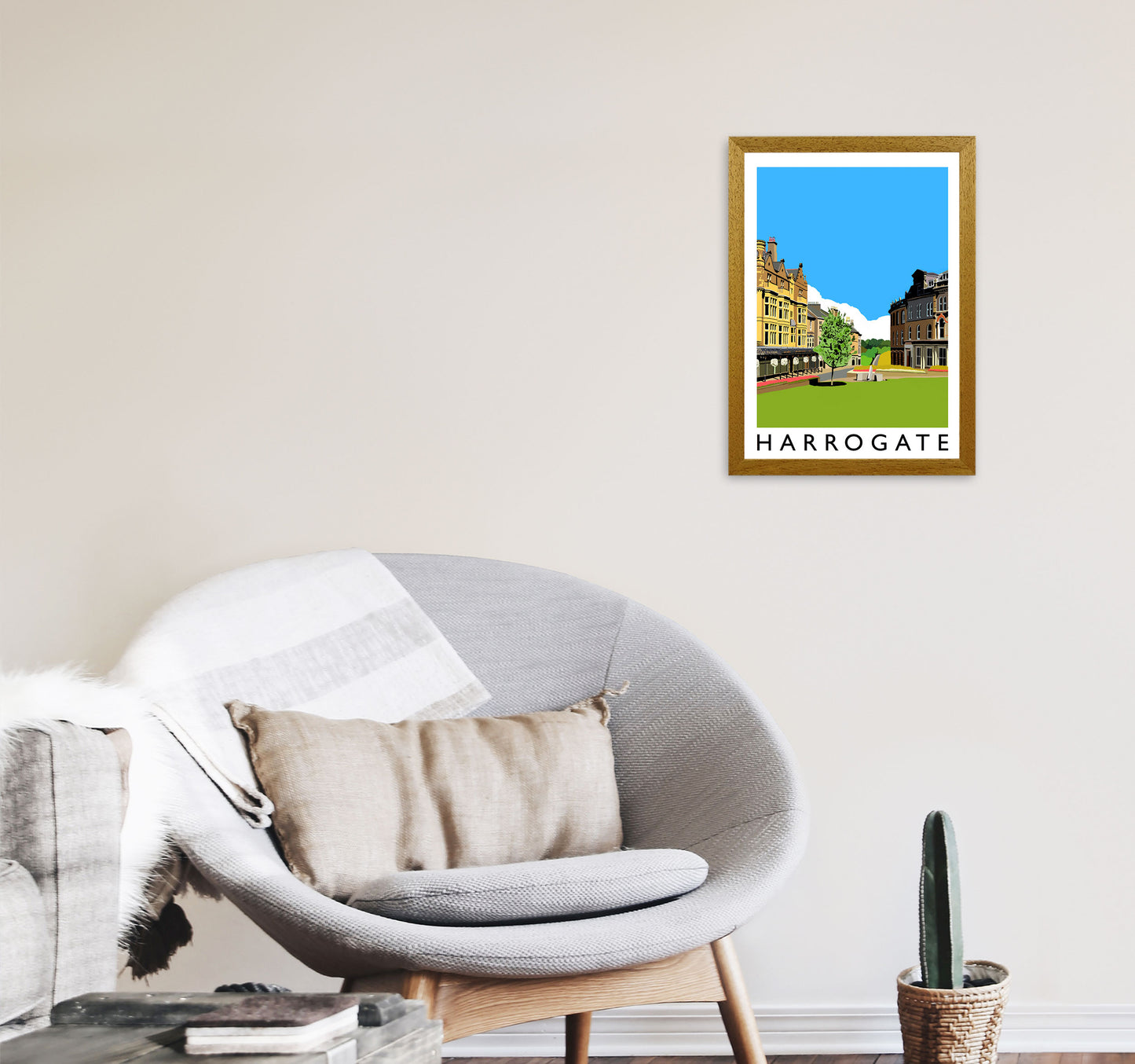 Harrogate Framed Digital Art Print by Richard O'Neill A3 Print Only