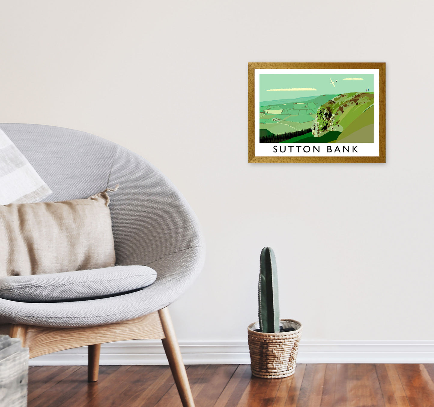 Sutton Bank Art Print by Richard O'Neill A3 Print Only