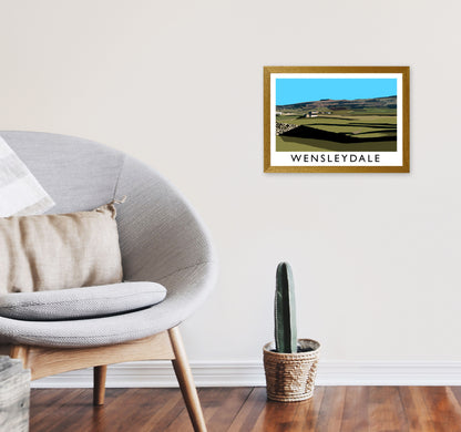 Wensleydale by Richard O'Neill Yorkshire Art Print, Vintage Travel Poster A3 Print Only