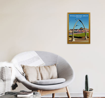 Whalebone Arch Whitby Art Print by Richard O'Neill A3 Print Only