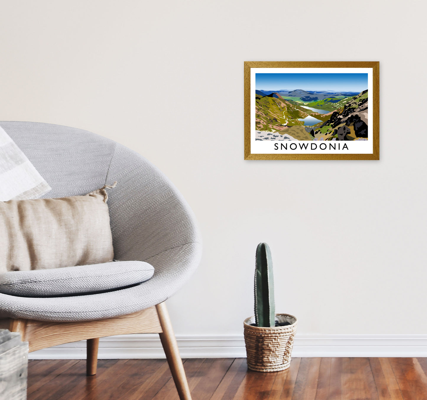 Snowdonia Framed Digital Art Print by Richard O'Neill A3 Print Only