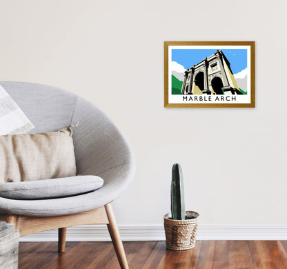 Marble Arch London Art Print by Richard O'Neill A3 Print Only
