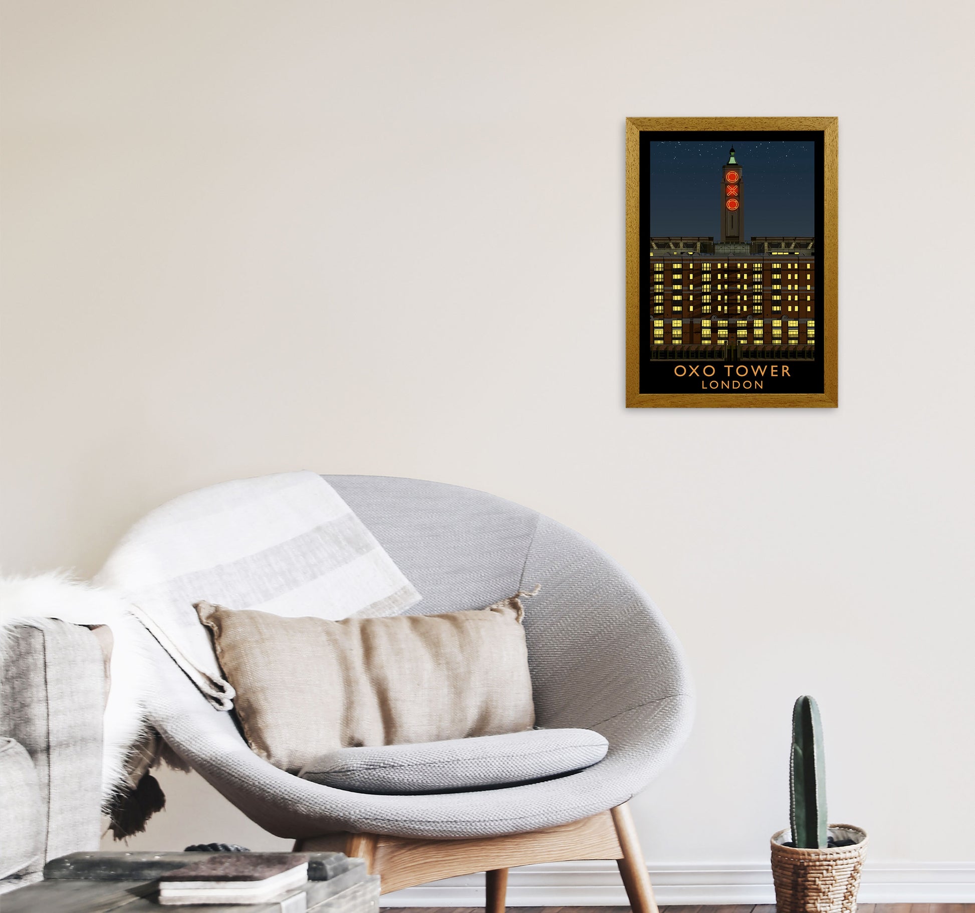 Oxo Tower by Richard O'Neill A3 Print Only