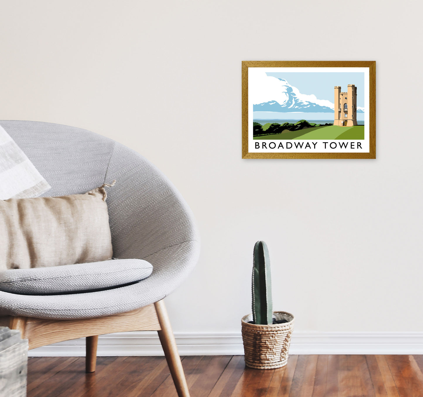 Broadway Tower Art Print by Richard O'Neill A3 Print Only