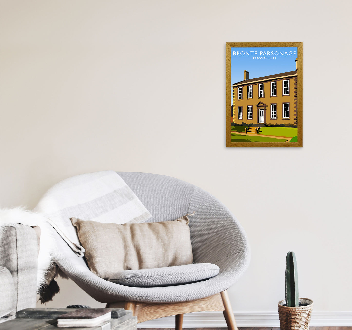 Bronte Parsonage Haworth Art Print by Richard O'Neill A3 Print Only