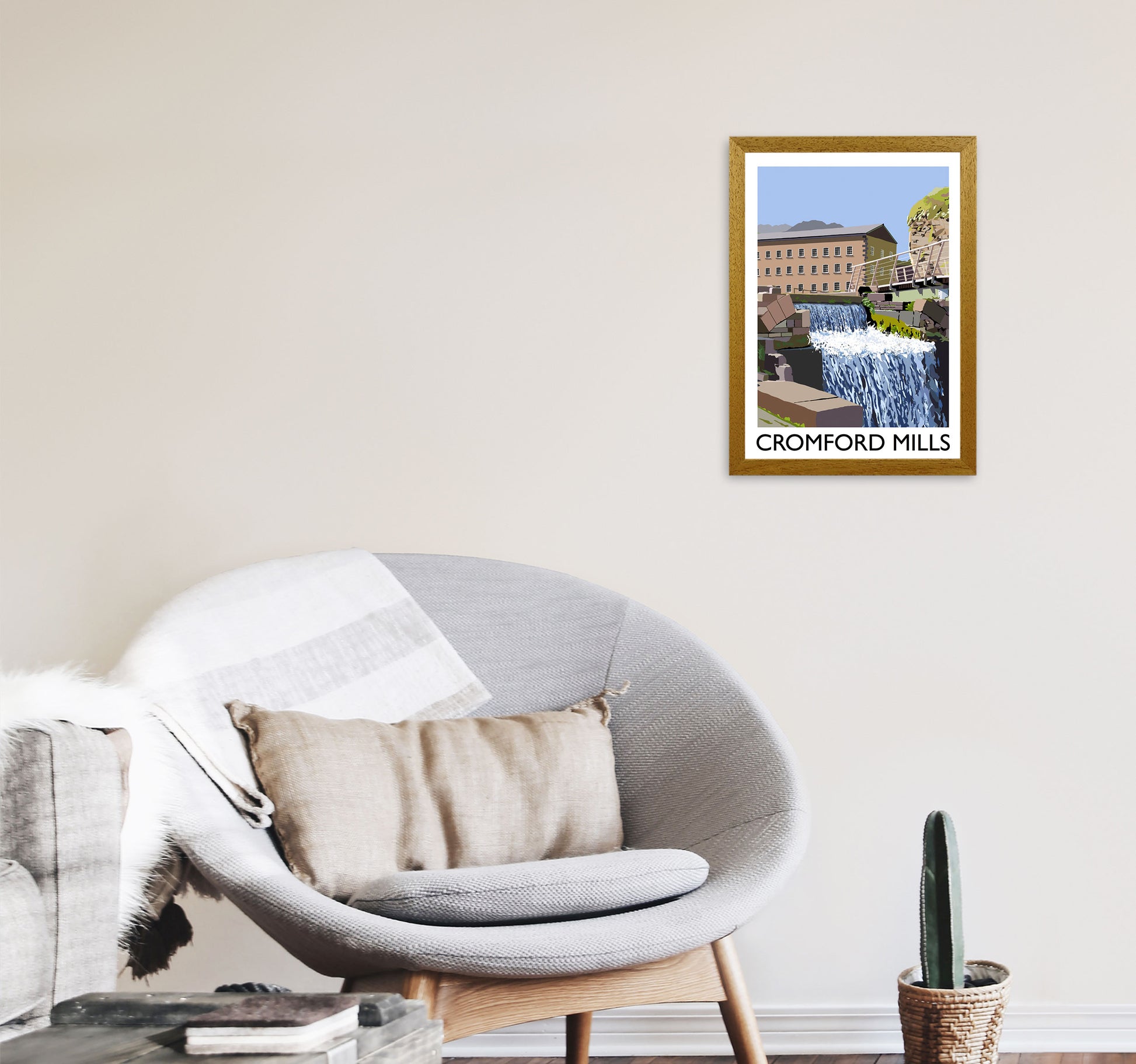 Cromford Mills Portrait by Richard O'Neill A3 Print Only