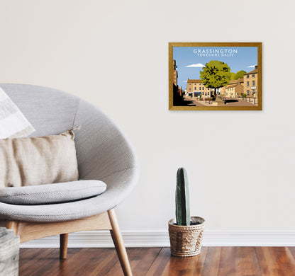 Grassington Yorkshire Dales Art Print by Richard O'Neill A3 Print Only