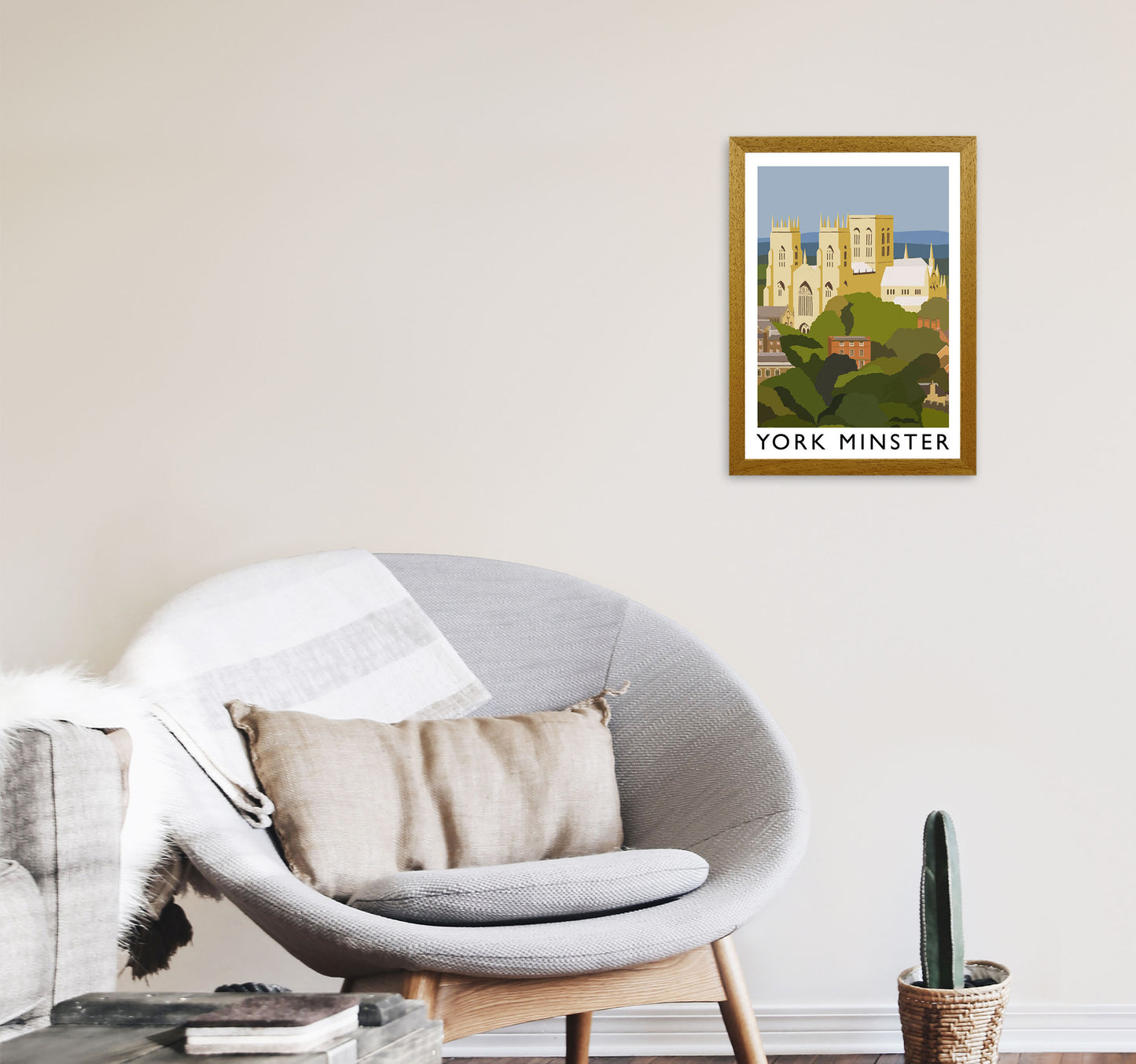 York Minster Framed Digital Art Print by Richard O'Neill A3 Print Only