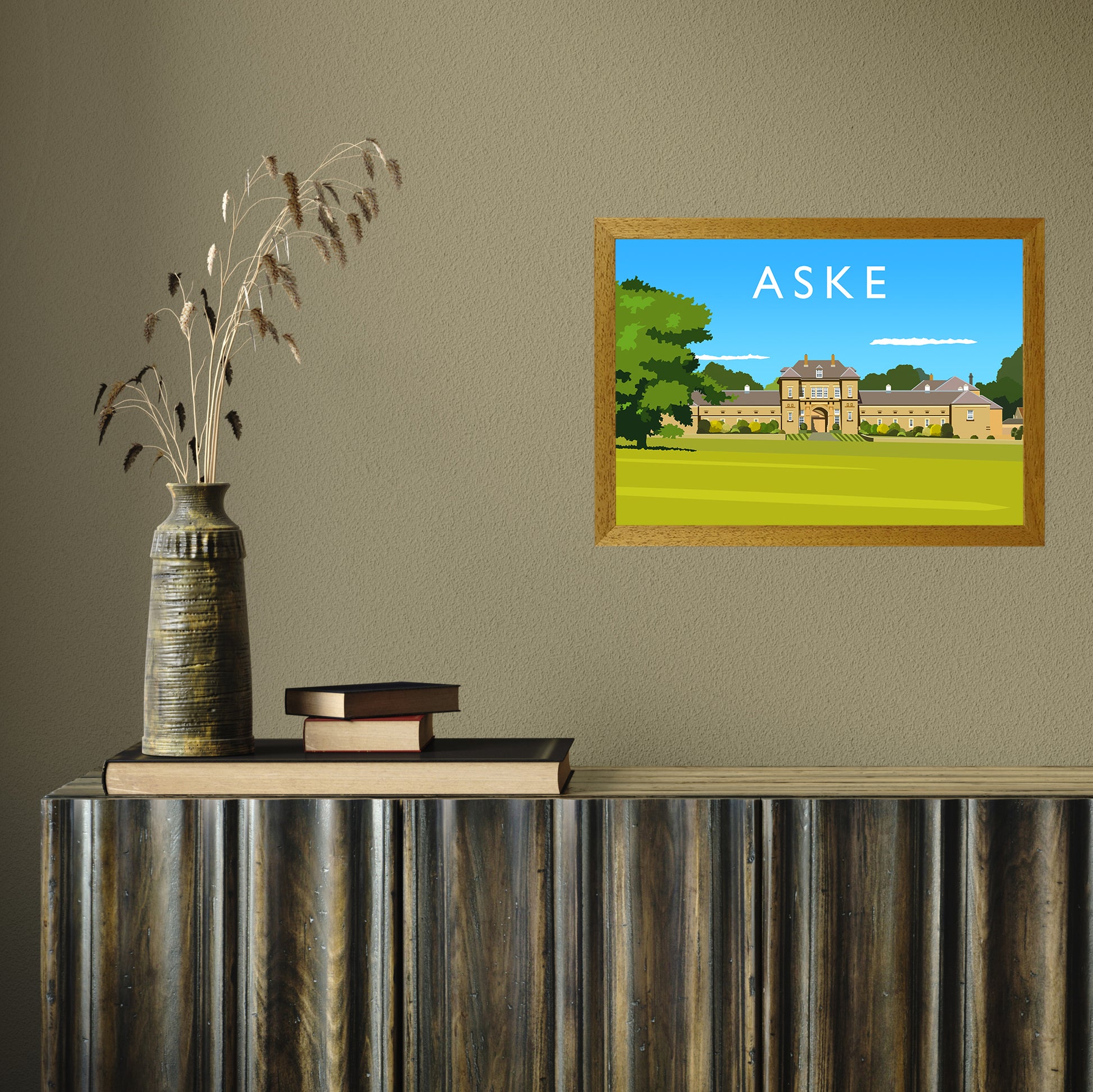 Aske by Richard O'Neill A3 Oak Frame