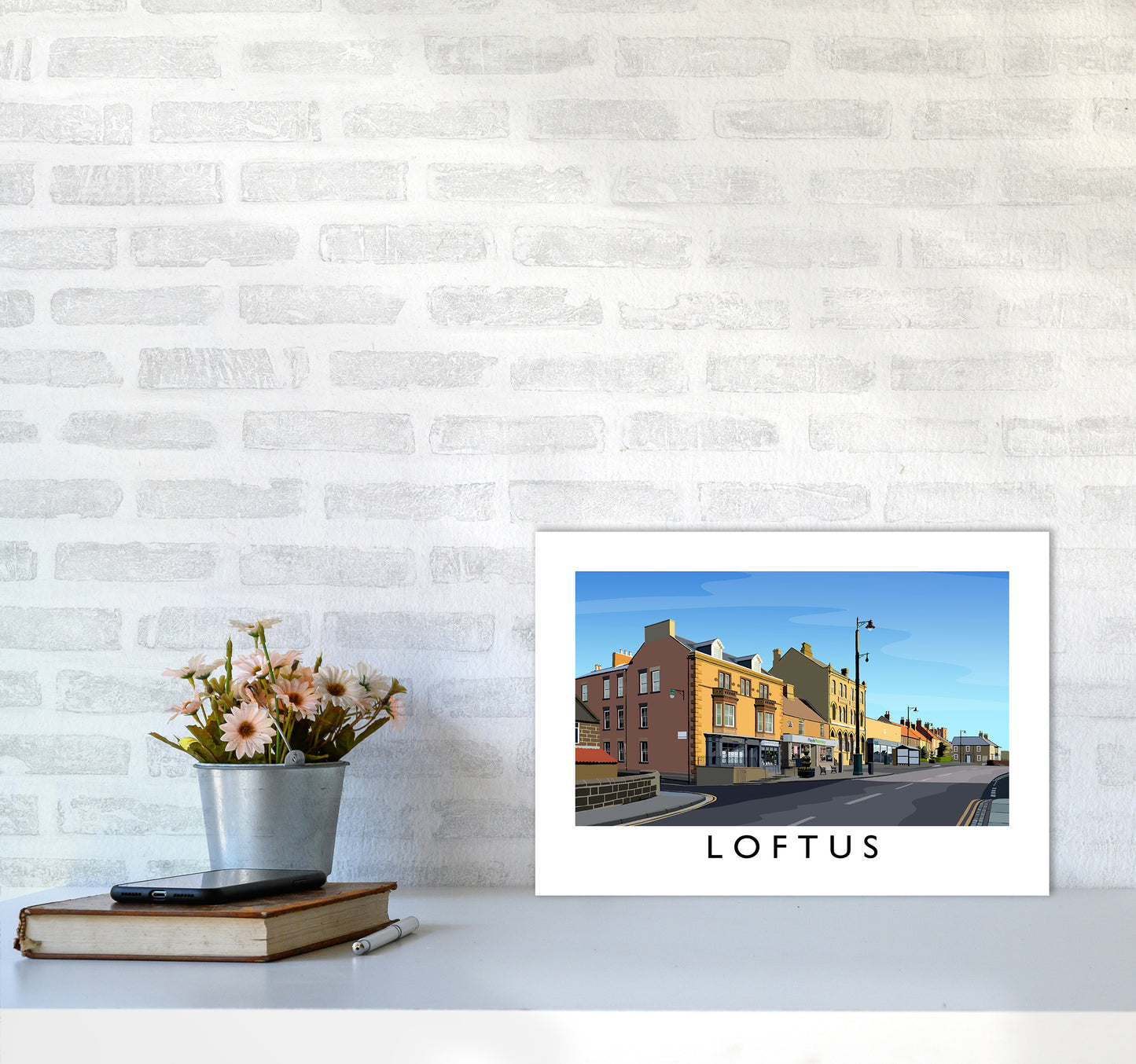 Loftus 3 Art Print by Richard O'Neill A3 Black Frame