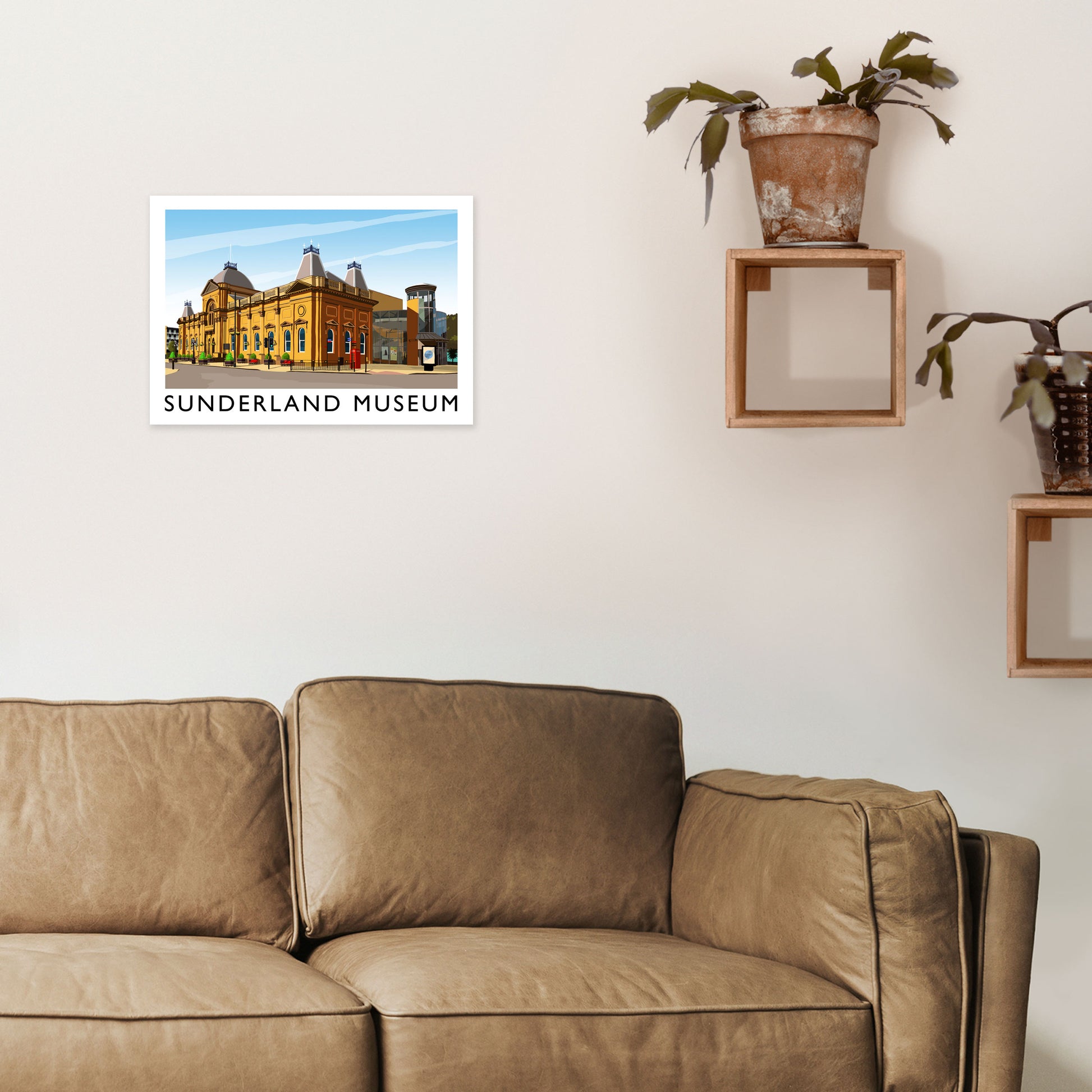 Sunderland Museum 2 Travel Art Print by Richard O'Neill A3 Black Frame