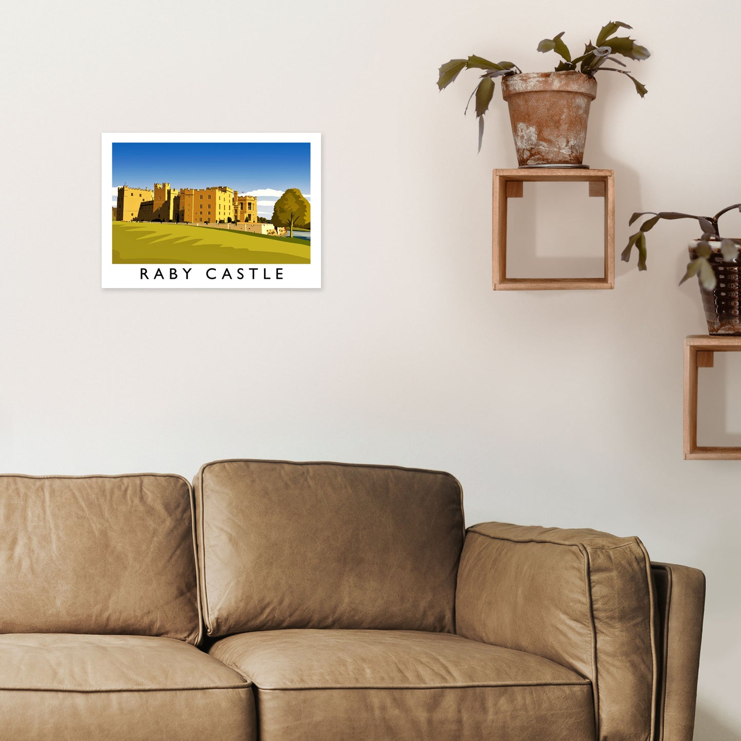 Raby Castle 2 Travel Art Print by Richard O'Neill A3 Black Frame