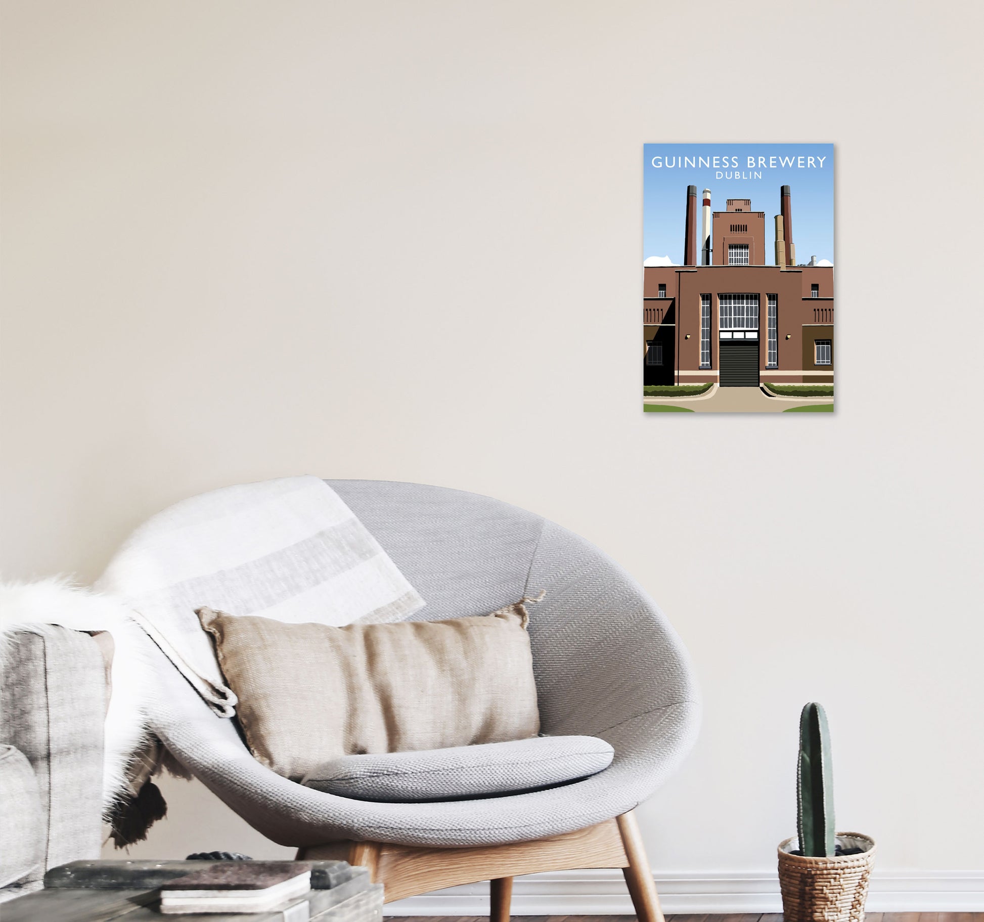 Guinness Brewery by Richard O'Neill A3 Black Frame