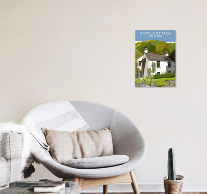 Dove Cottage (Portrait) by Richard O'Neill A3 Black Frame