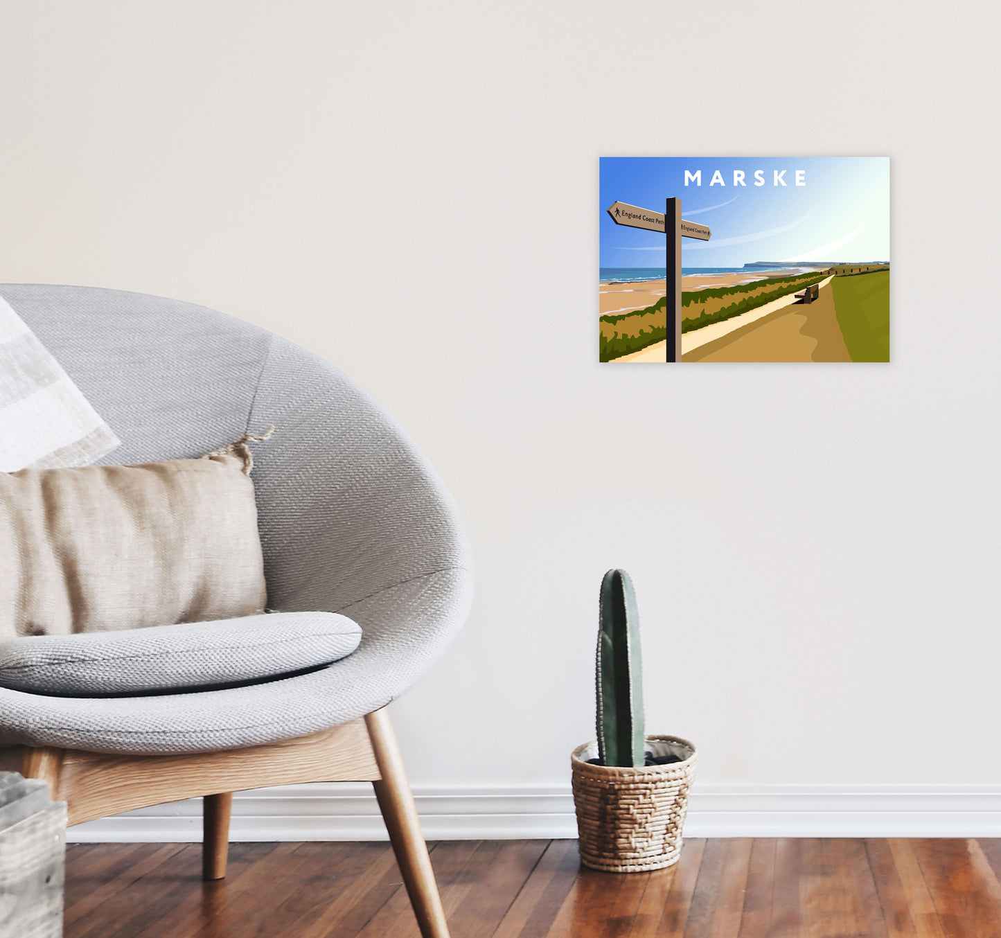 Marske by Richard O'Neill A3 Black Frame