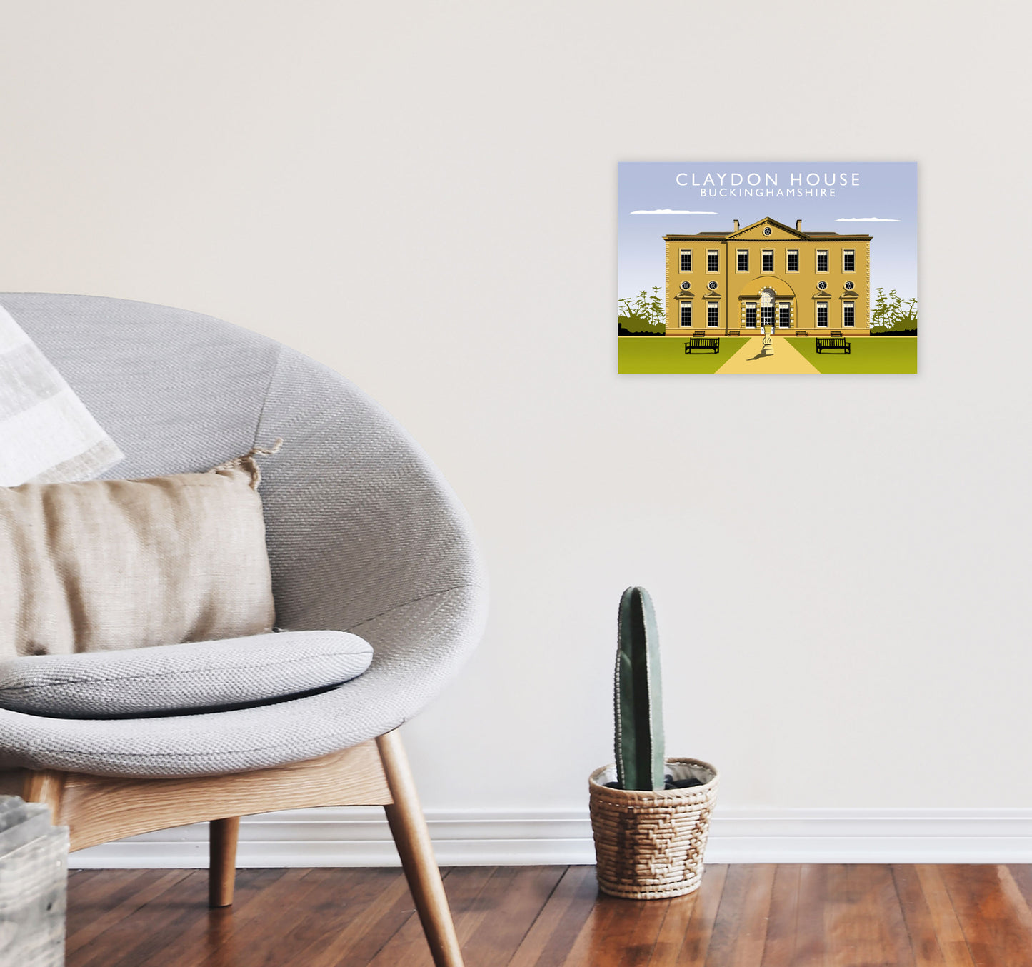 Claydon House by Richard O'Neill A3 Black Frame