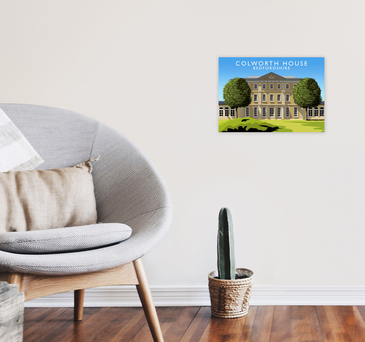 Colworth House by Richard O'Neill A3 Black Frame