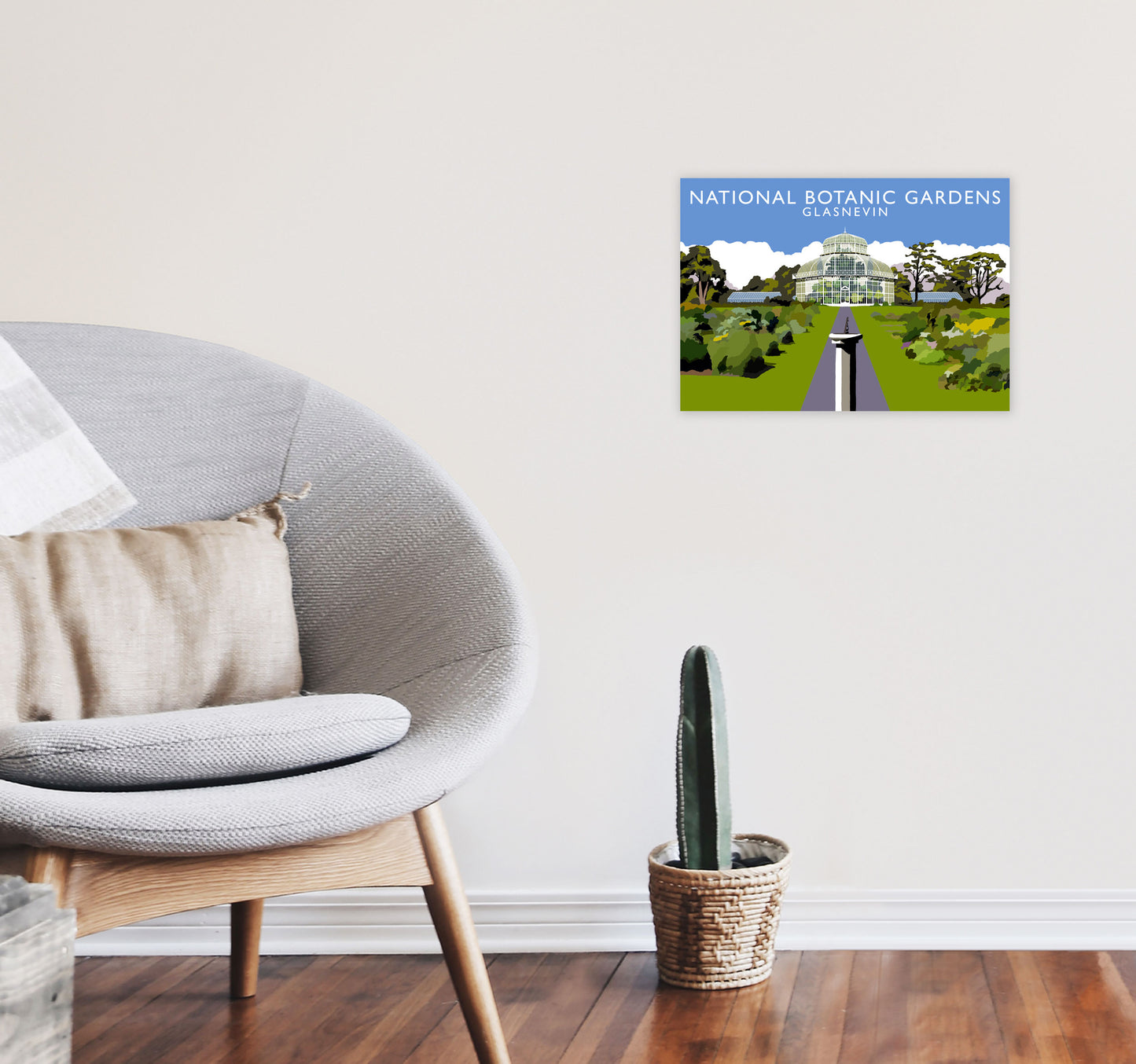 National Botanic Gardens Glasnevin Travel Art Print by Richard O'Neill A3 Black Frame