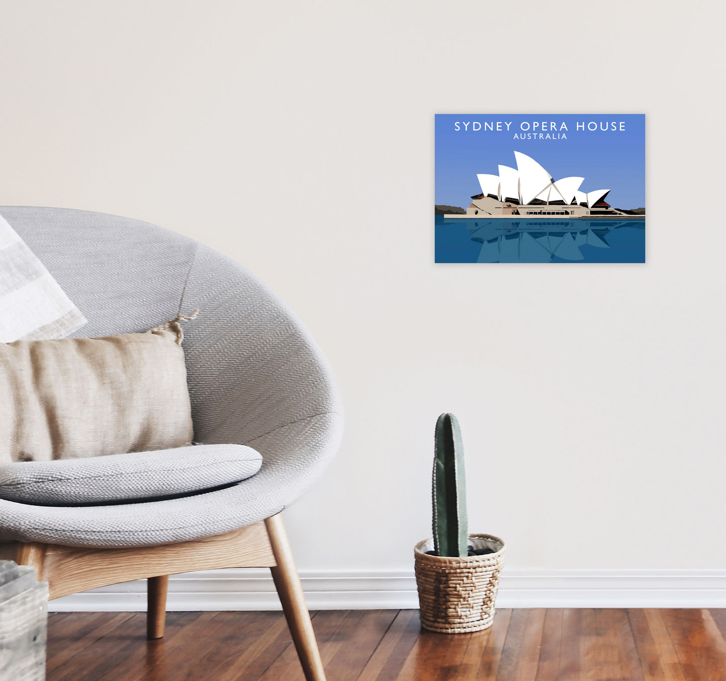 Sydney Opera House Australia Framed Digital Art Print by Richard O'Neill A3 Black Frame