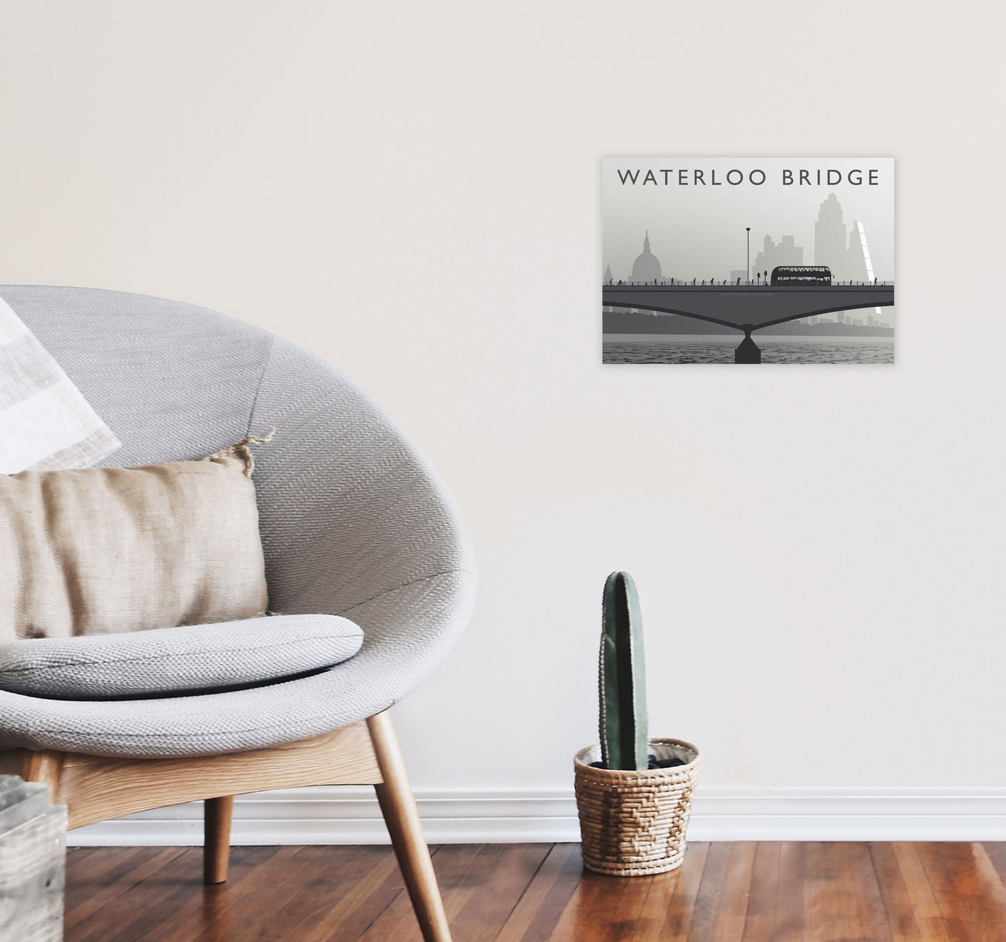 Waterloo Bridge by Richard O'Neill A3 Black Frame